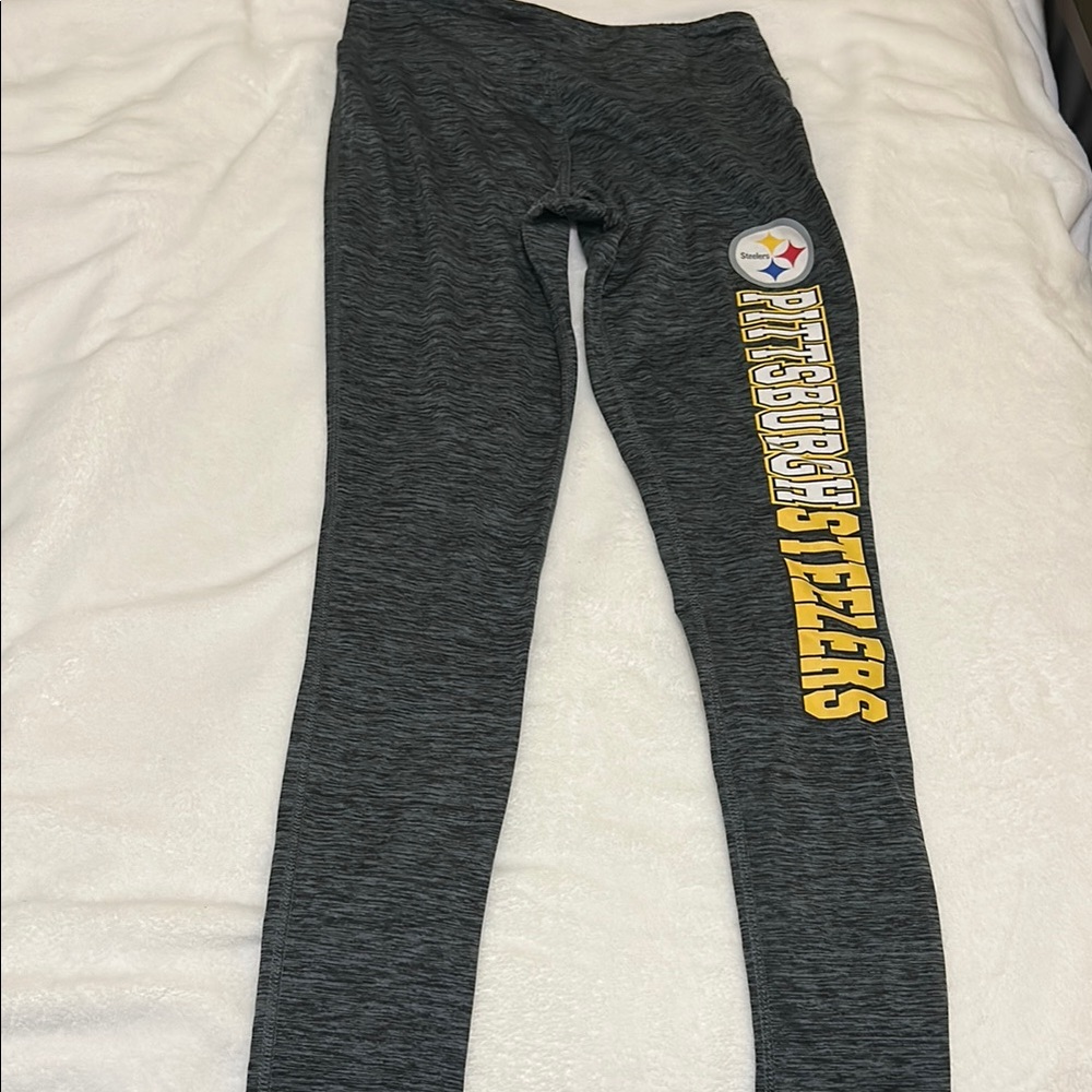 Gray Steelers Leggings